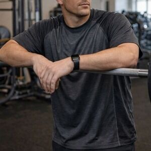 2/$30 Tommy‎ Bahama Island Zone T-Shirt Men's XXL UPF 30 Dark Grey Modal Poly